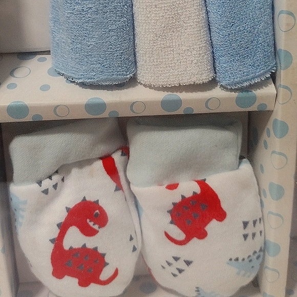 🎁🦖🦕🍼BabyDinosaur Piece Set 🎽 🩳 🧤10 Piece NWT - Picture 7 of 8